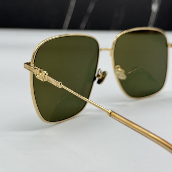 NEW VALENTINO VLS-171A GOLD GREEN SQUARE SUNGLASSES VALENTINO main image 5